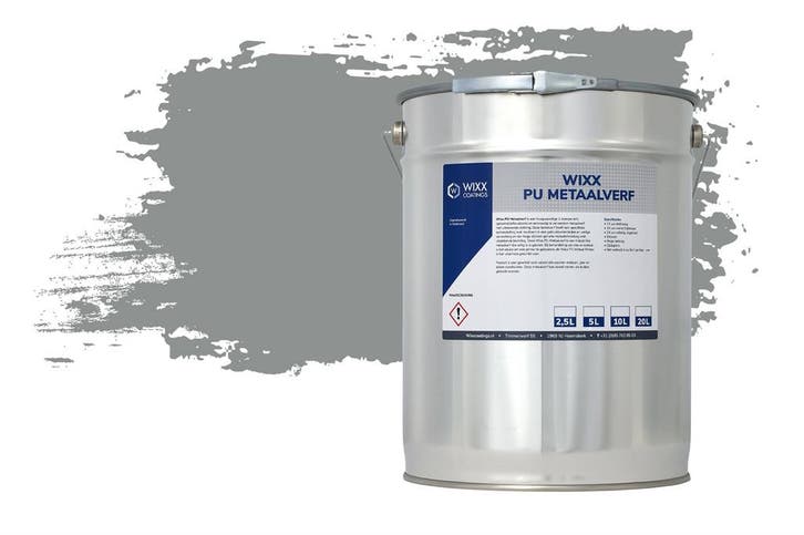 Wixx PU Metaalverf RAL 7042 | Verkeersgrijs A 5L, Bricolage & Construction, Peinture, Vernis & Laque, Envoi