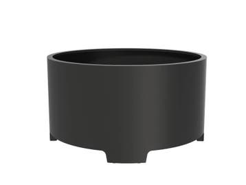 Aluminium plantenbak Ø150x80cm - Met poten, 100 cm of meer, Rond, Nieuw, Metaal