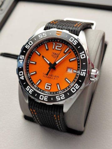 TAG Heuer - Formula 1 - Orange Dial - Date - WAZ101A - Homme