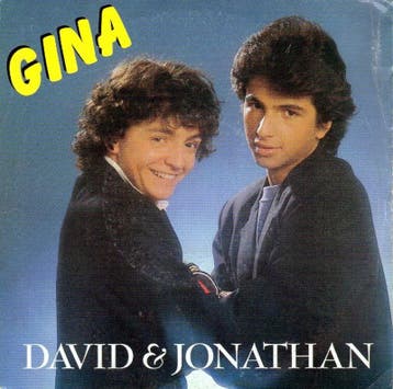 David & Jonathan – Gina single, CD & DVD, Vinyles | Pop, Verzenden