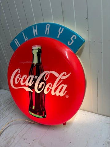 Vintage Coca-Cola “Always” Verlichte Reclamelamp –