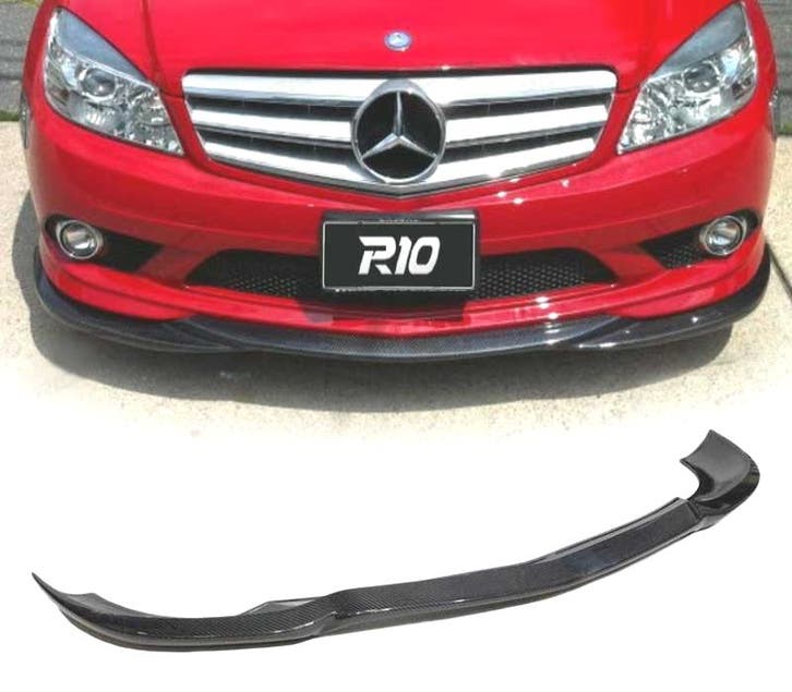Spoiler Lame Pare-Chocs Avant Pour Mercedes W204 07-10 Carbo, Autos : Pièces & Accessoires, Carrosserie & Tôlerie, Envoi