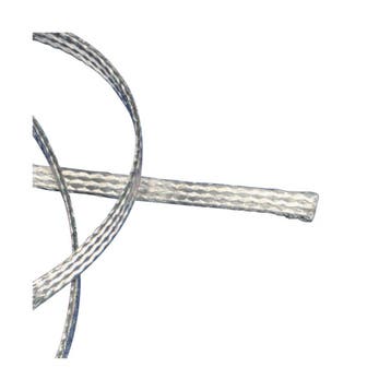 Verzilverde Koperen Platte Aardingsvlecht 5mm² 25m - 557210, Doe-het-zelf en Bouw, Verzenden, Nieuw