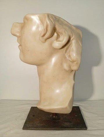 sculptuur, Cabeza de Coloso - 58 cm - Steen