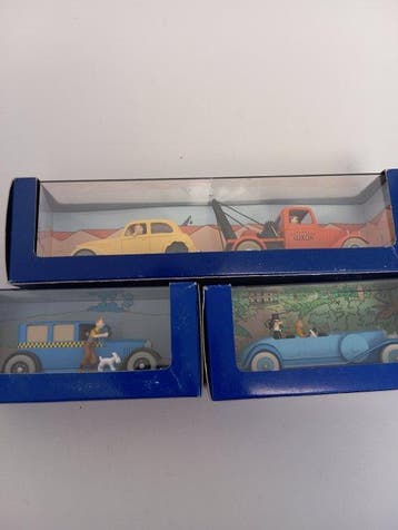 Moulinsart Atlas 1:43 - Voiture miniature (3) - Lot de 4, Nieuw