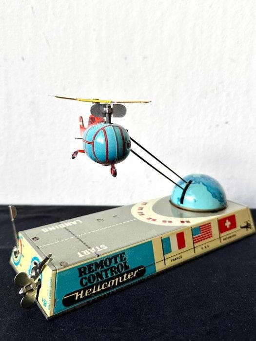 Remote control Helicopter Heinrich Biller & Co., Nürnberg -, Antiek en Kunst, Antiek | Speelgoed