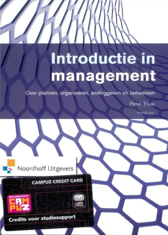 Introductie in management 9789001816278 Peter Thuis, Boeken, Economie, Management en Marketing, Gelezen, Verzenden