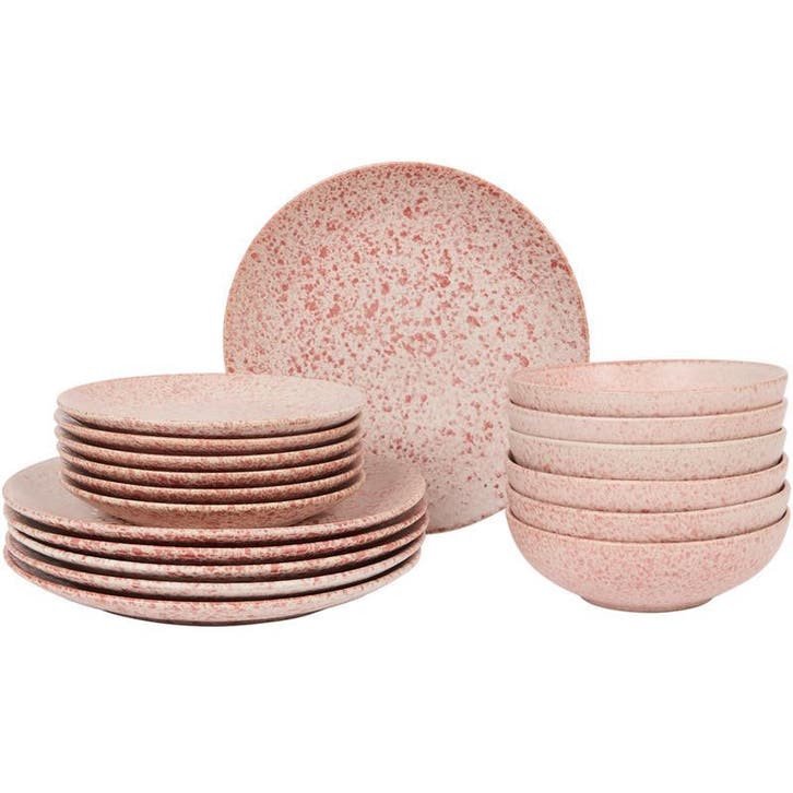 Service de table moucheté Eclipse - rose - 18 pièces | 6, Maison & Meubles, Accessoires pour la Maison | Autre, Neuf, Envoi