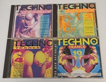 Bundel van 4 Techno Trance CD's Vol. 1, 3, 4 & 10, CD & DVD, Verzenden