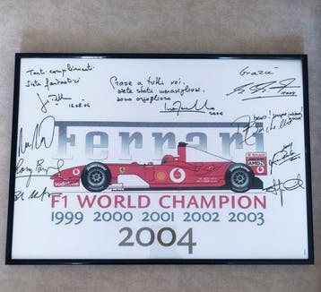 Ferrari-Michael Schumacher - 2 POSTER F1 WORLD CHAMPION 2004, Verzamelen, Nieuw