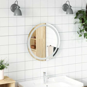 vidaXL Badkamerspiegel LED rond 50 cm, Verzenden, Nieuw