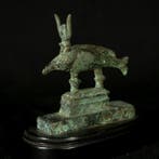 Oude Egypte, Ptolemeïsch Brons Oxyrhynchus-vis, 8 × 8 cm, Verzamelen