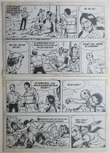 Bessy 85 - Originele pagina (p.20) - De drie vlechten - 1, Nieuw