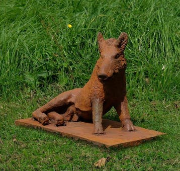 sculptuur, Wild Boar - 60 cm in length - 27 kg - 43 cm -, Antiek en Kunst