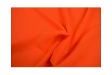 15 meter chiffon stof - donker oranje, Verzenden