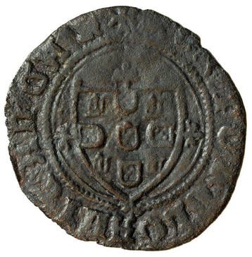 Portugal. Afonso V (1433-1438). Ceitil - REX – PORTVGALIE ., Postzegels en Munten