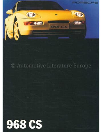 1993 PORSCHE 968 CS BROCHURE FRANS