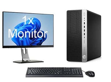 HP EliteDesk 800 G4 MT i7 8e Gen incl. 1 Monitor + Windows, Computers en Software, Ophalen of Verzenden, Nieuw