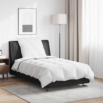 vidaXL Winter Duvet met kussen 2 st Wit Donsveer, Verzenden