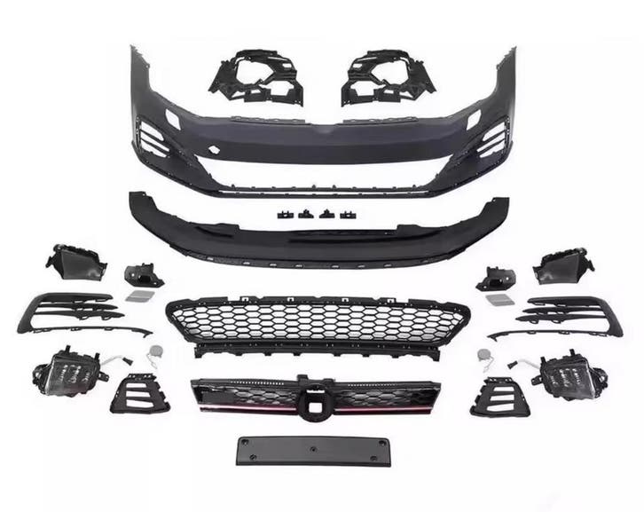 VW Golf 7.5 GTI Look Voorbumper Complete Set, Auto-onderdelen, Carrosserie, Voor, Bumper, Nieuw, Volkswagen