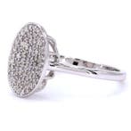 Statement ring - 14 karaat Witgoud - 0.36ct. tw. Diamant