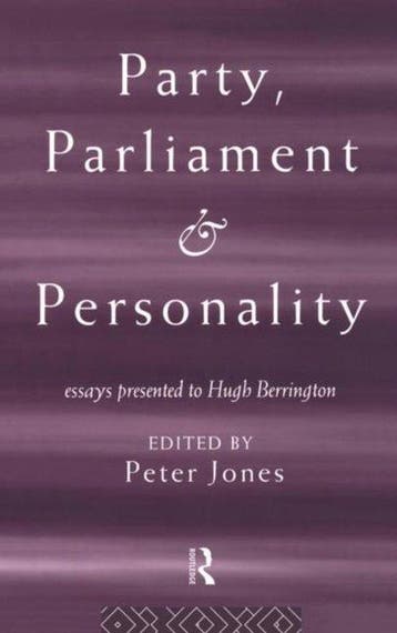 Party, Parliament and Personality 9780415115261 Peter Jones, Verzenden, Zo goed als nieuw, Peter Jones