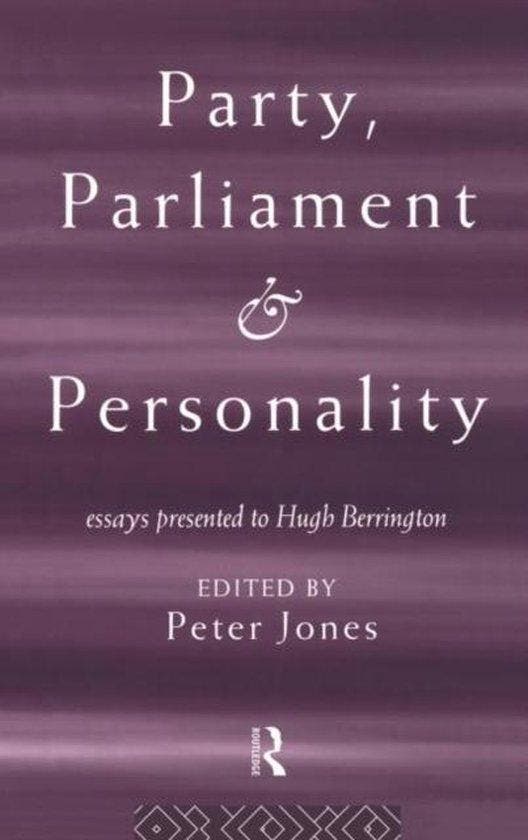 Party, Parliament and Personality 9780415115261 Peter Jones, Boeken, Taal | Engels, Zo goed als nieuw, Verzenden