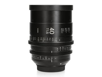 Sigma 40mm T1.5 FF - Canon EF - 1 jaar garantie, Ophalen of Verzenden, Zo goed als nieuw
