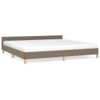 Bedframe 200x200 Taupe | Retour Deal | 53% Korting, Verzenden, Nieuw, Stof