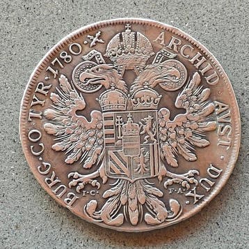 Oostenrijk. Maria-Theresia. Thaler (taler) 1780 / H 15 Zecca, Postzegels en Munten, Munten | Europa | Niet-Euromunten