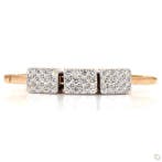 Ring - 18 karaat Geel goud, Witgoud - 0.39ct. tw. - Diamant