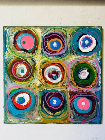 David Harianna (1978) - Kandinsky Opera Unica su tela
