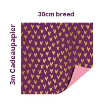 3m Cadeaupapier Lots of Lve - Valentijn -  liefde - hartjes, Diversen, Cadeaupapier, Verzenden, Nieuw