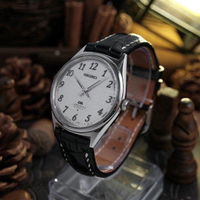 Seiko - Lord Matic Linen Dial - Zonder minimumprijs -, Handtassen en Accessoires, Horloges | Antiek