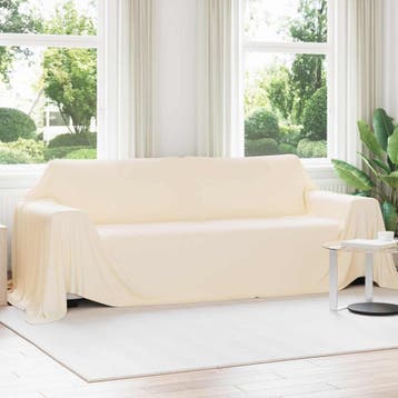 vidaXL Dekentjes 6 st Crèmekleurig 350 x 270 cm 8.09 kg, Verzenden, Nieuw