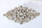 Zonder minimumprijs - Broche Zilver - Diamant - Vintage