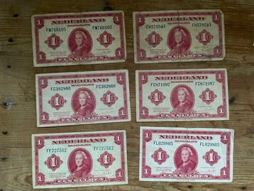 Nederland. - 22 Banknotes - 1943 (Zonder minimumprijs), Postzegels en Munten