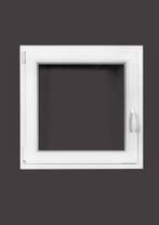 PVC raam draai kiep b80xh80 cm wit, Gevelraam of Ruit, 80 tot 120 cm, 80 tot 120 cm, Nieuw