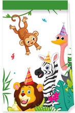 Jungle Dieren Uitdeelzakjes 4st, Verzenden, Nieuw