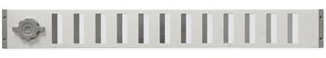 Aluminium afsluitbaar schuifrooster opbouw 750 x 90mm - WIT, Verzenden