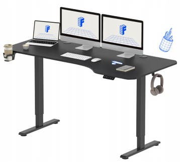 Zit sta bureau - Elektrisch - Verstelbaar - 160x75 cm - Zwar, Huis en Inrichting, Bureaus, Verzenden, Nieuw