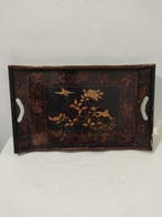 Dienblad - Hout, Lacca - Antiek Vittoriano-serveertray