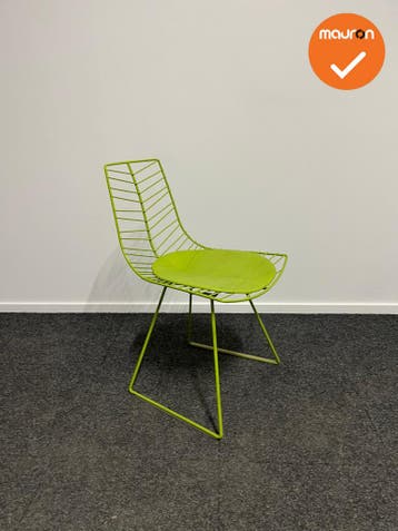 Design vergaderstoel Arper - Leaf chair - groen, Ophalen of Verzenden, Stoel