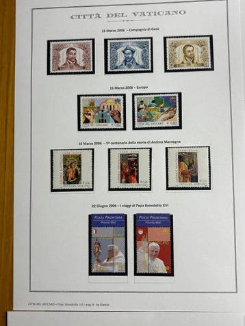 Cité du Vatican 2006 - Année MNH complète, avec tous les, Timbres & Monnaies, Timbres | Europe | Italie