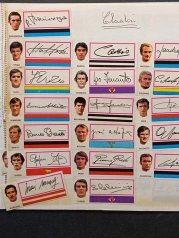 1971 Panini zoff Lotto Adesivi Calciatori Panini 1971 Fuori