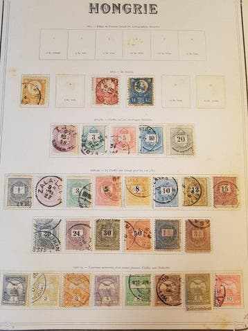 Hongarije, Georgië en Estland 1872/1956 - Antieke collectie, Gestempeld