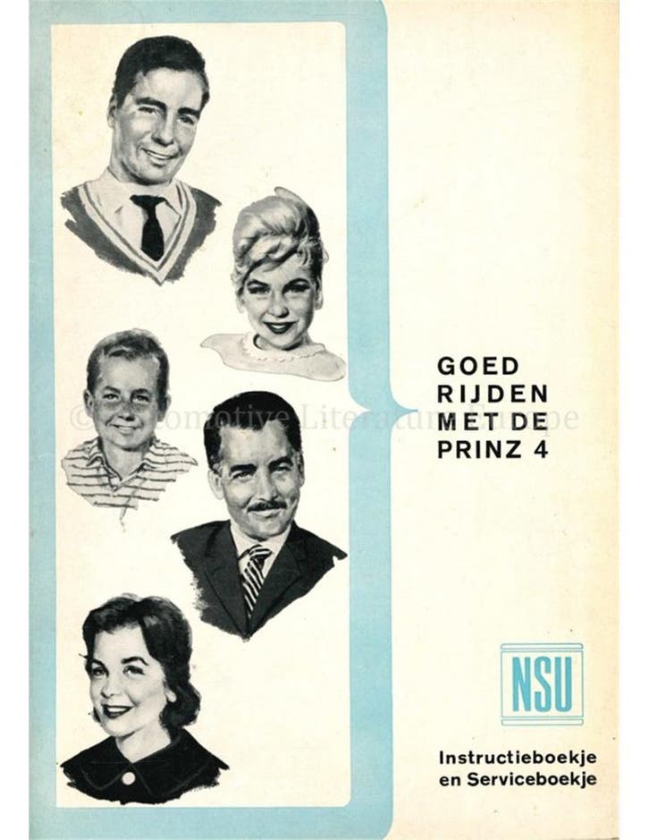 1961 NSU PRINZ 4 INSTRUCTIEBOEKJE NEDERLANDS, Auto diversen, Handleidingen en Instructieboekjes