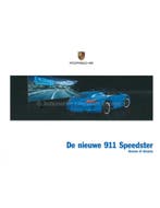2011 PORSCHE 911 SPEEDSTER HARDCOVER BROCHURE NEDERLANDS