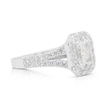 Bague - 18 carats Or blanc - 1.51ct. tw. Diamant (Naturelle), Nieuw
