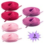 Fako Fashion - Schoenveters - Plat - 8mm - 120cm - 3 Paar -, Kleding | Heren, Schoenen, Verzenden, Nieuw